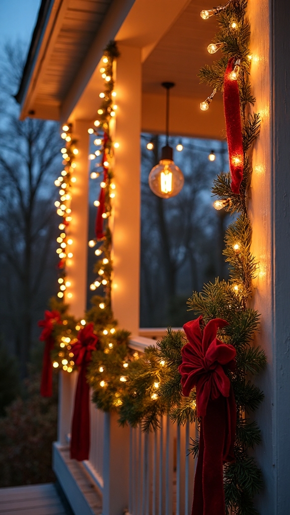 warm cozy nostalgic outdoor lighting