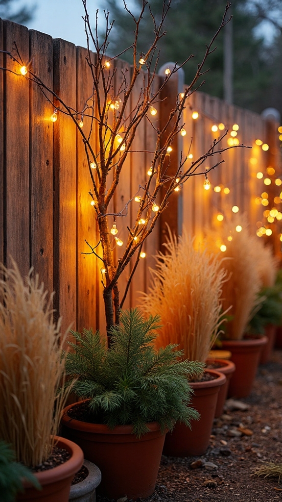 warm organic boho christmas lighting