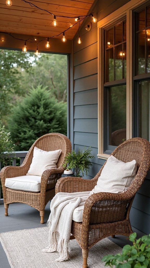 weather resistant cozy seating arrangement