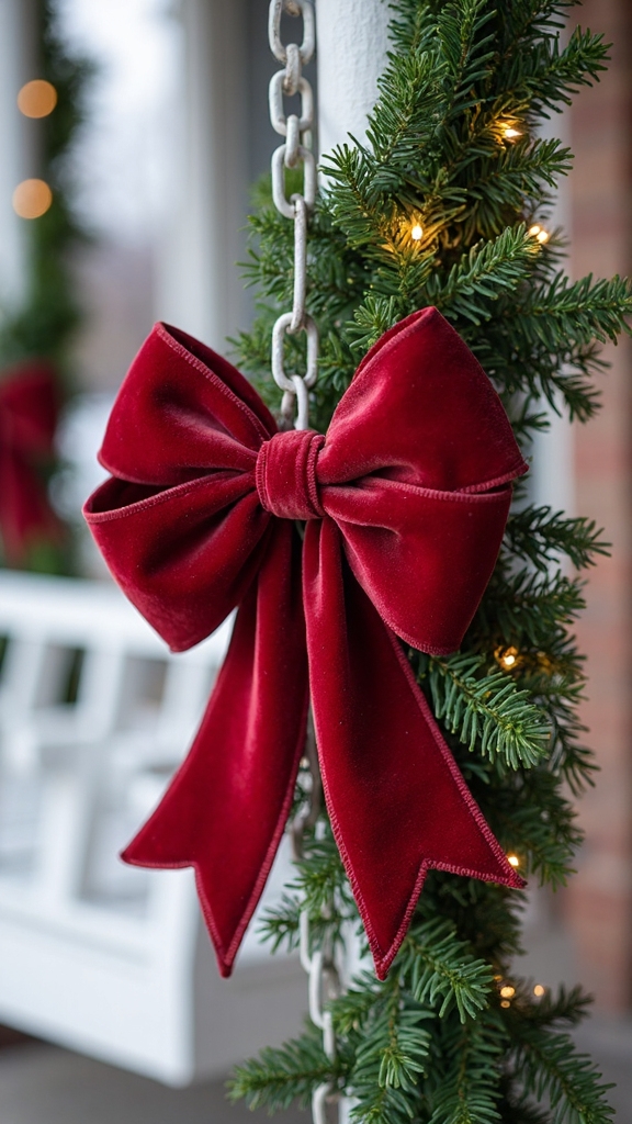 weather resistant holiday bows