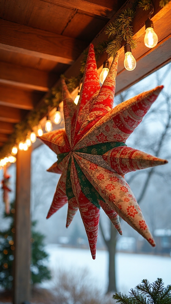 weatherproof fabric scrap quilted decor