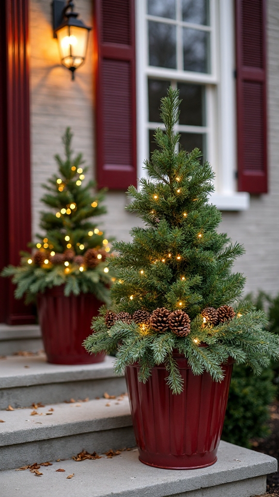 welcoming seasonal stoop container decoration