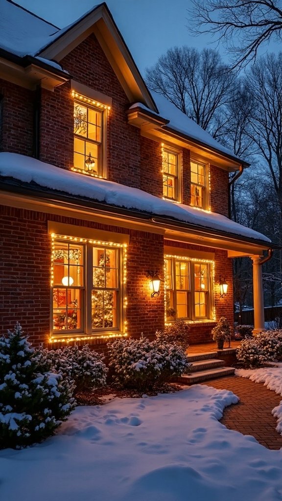 welcoming warm holiday window illumination