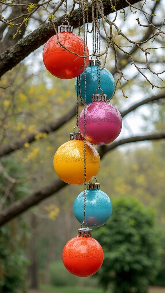 whimsical bouncing ball christmas display
