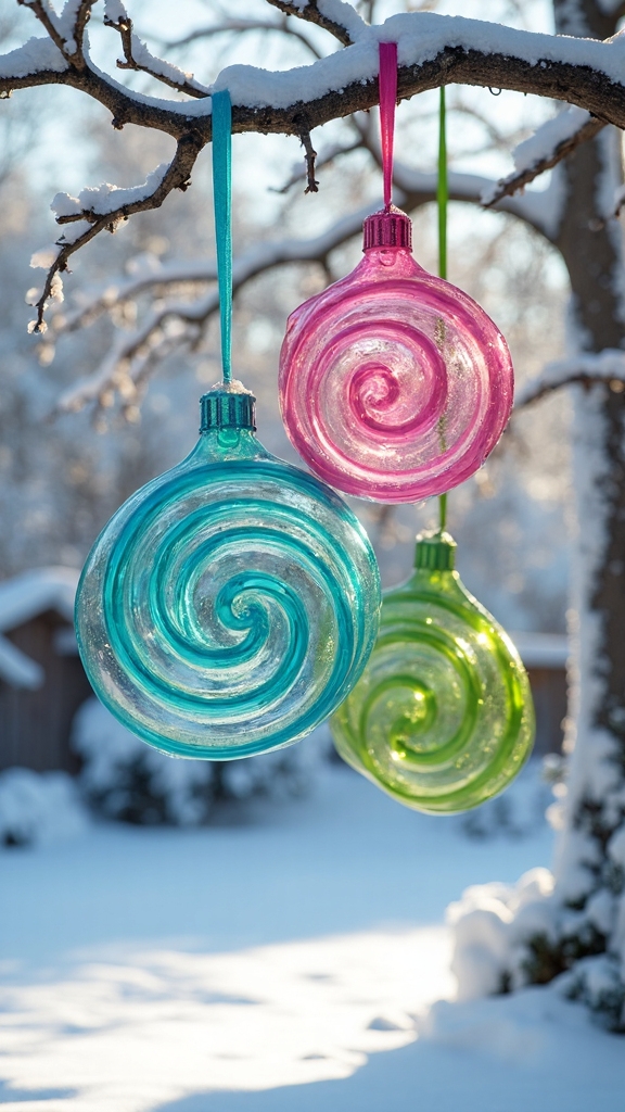 whimsical oversized seuss inspired christmas ornaments