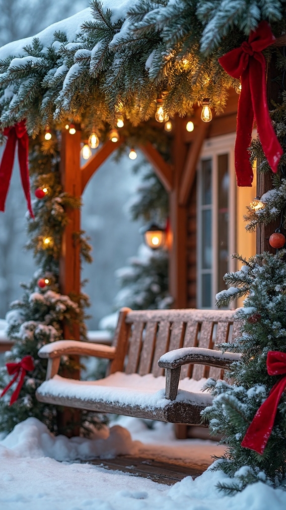 winter wonderland outdoor retreat transformation