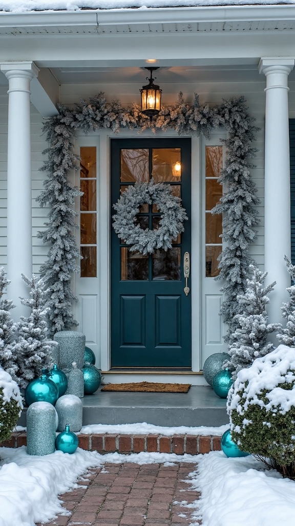 winter wonderland porch display