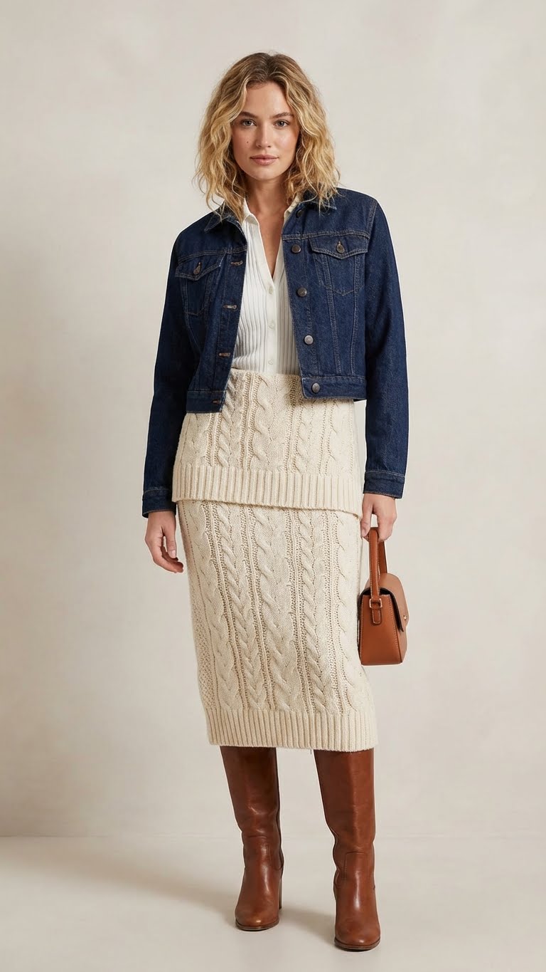 12 Grey Skirt Outfit Ideas for Winter That Feel Effortless and Modern