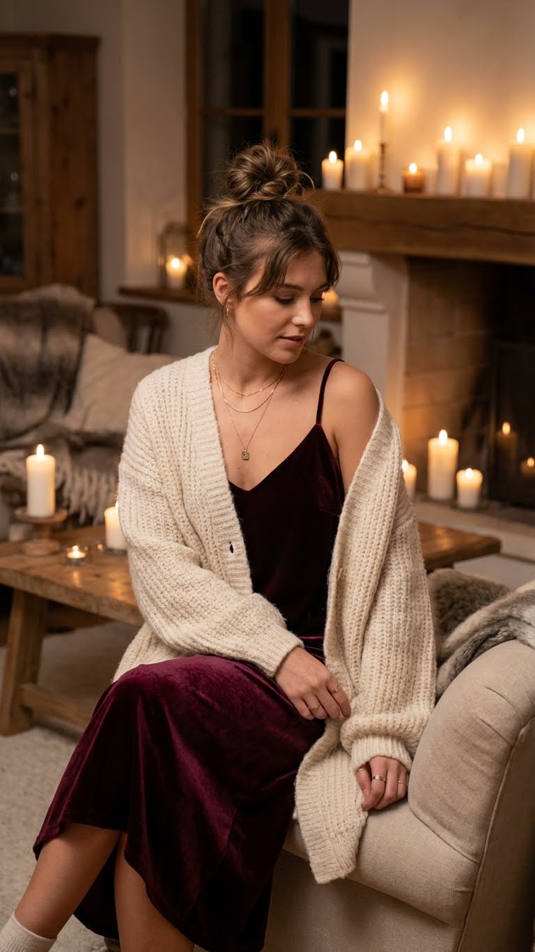 10 Cute Winter Outfit Ideas for Date Night Indoors