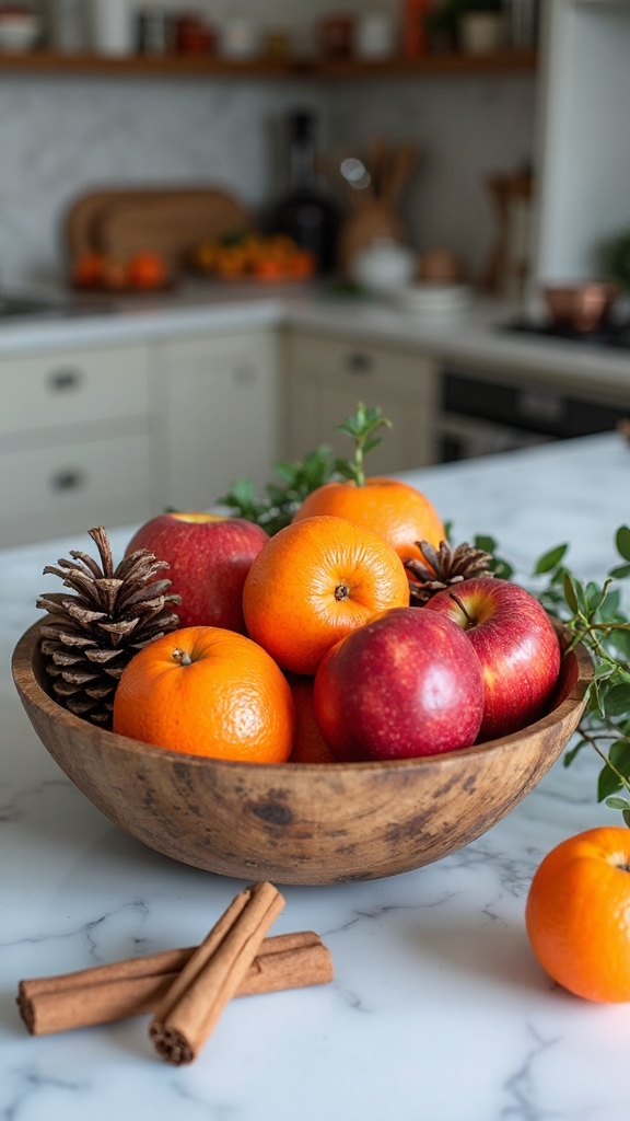 aromatic seasonal fruit holiday display