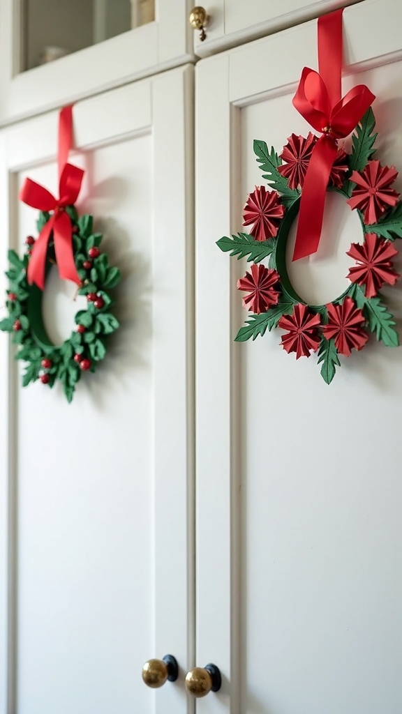 budget friendly paper wreaths