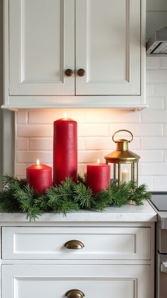 captivating holiday atmosphere through candle decor