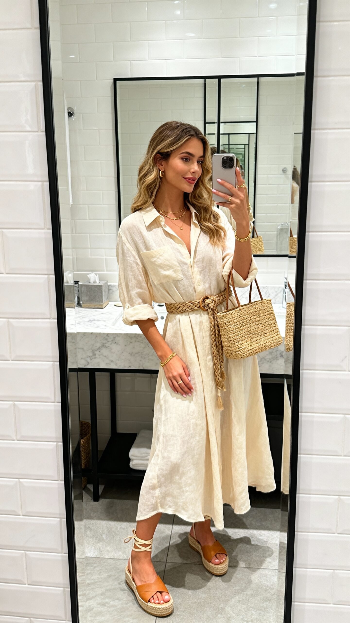 chic summer travel ensemble