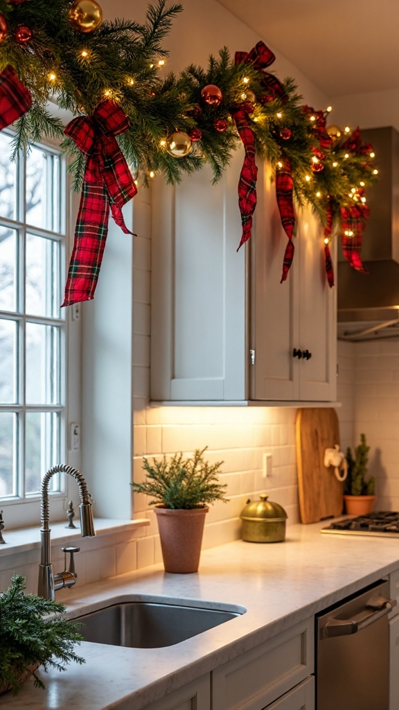 classic holiday kitchen decor