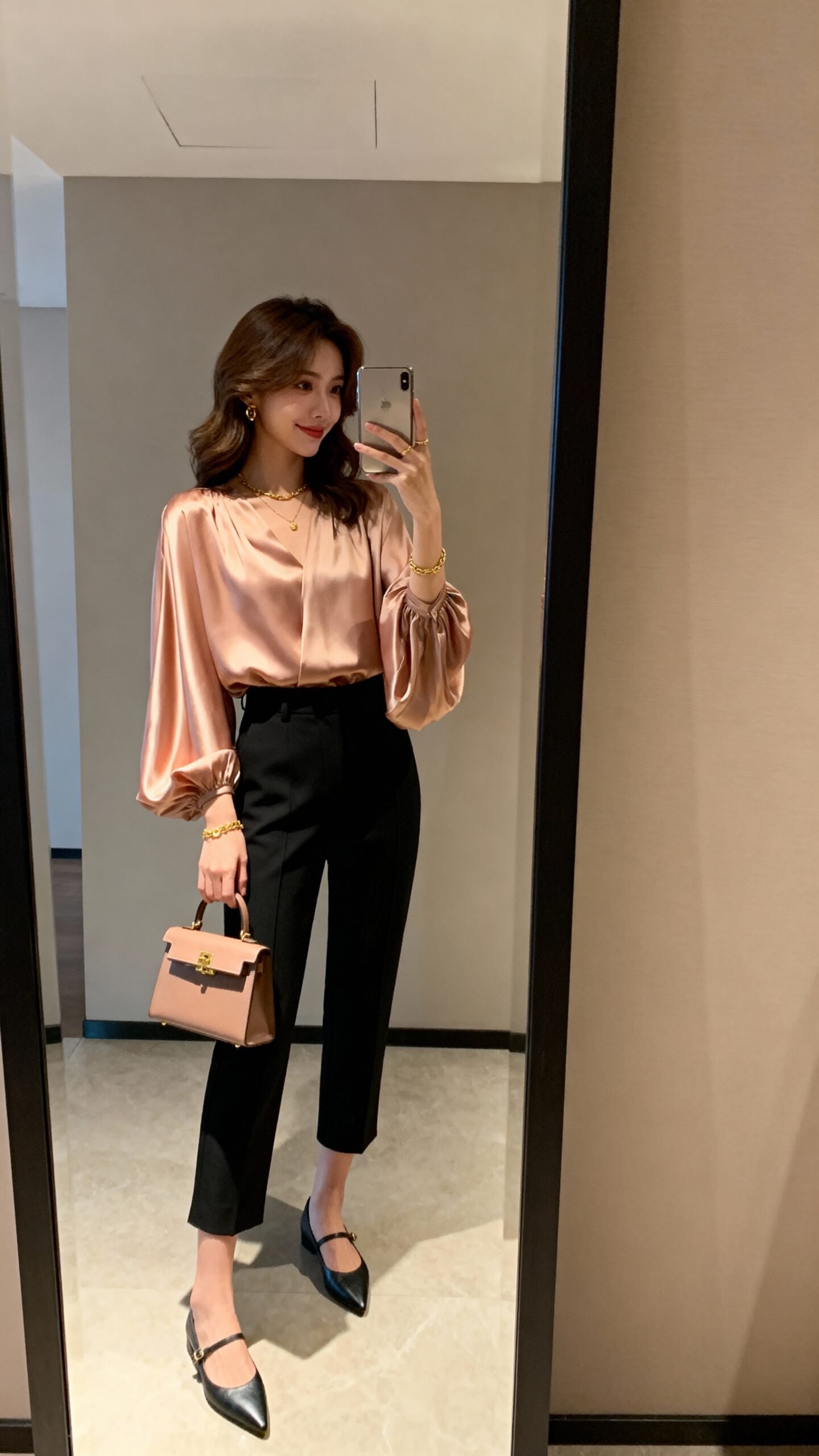 comfortable and stylish travel ensemble