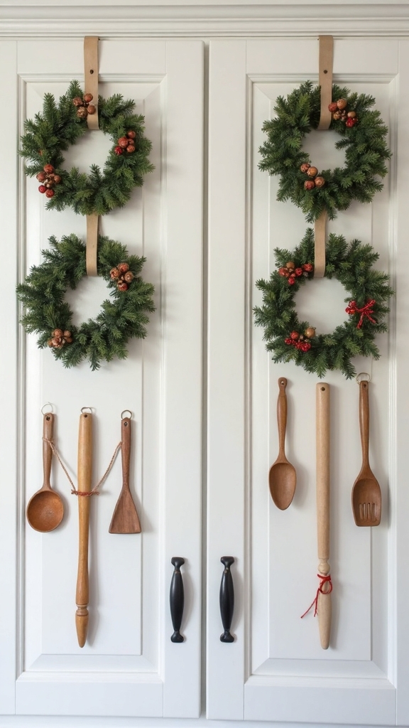 cookie cutter baking themed wreaths