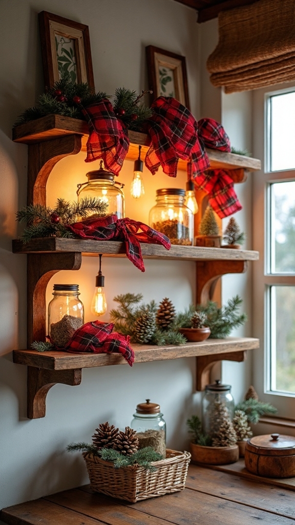 cozy cabin retreat with plaid accents