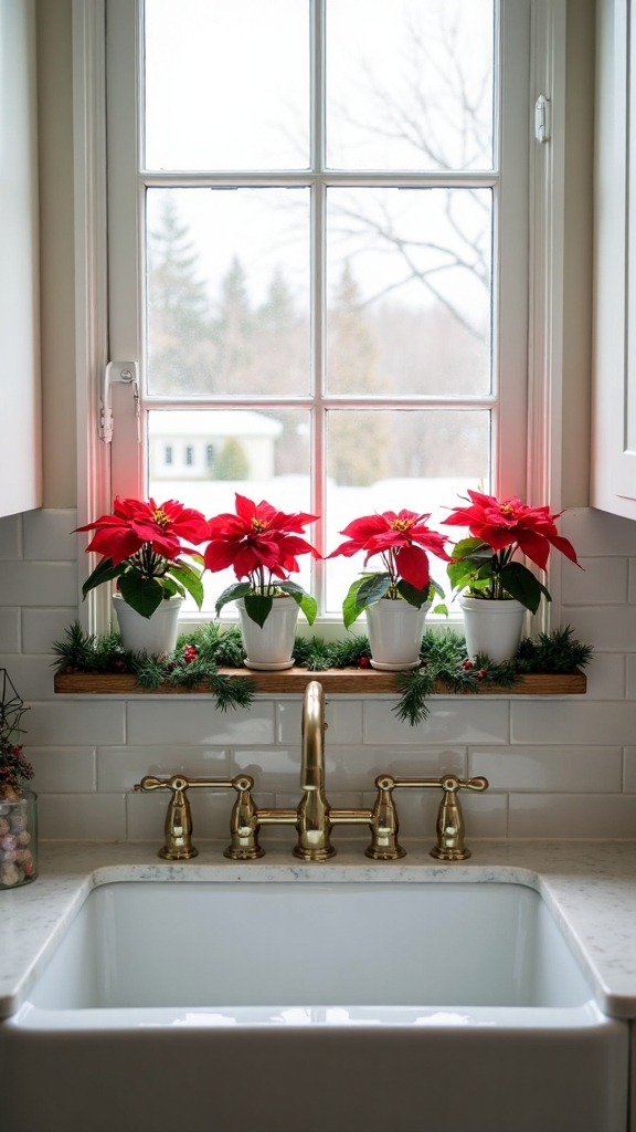 cozy christmas window display