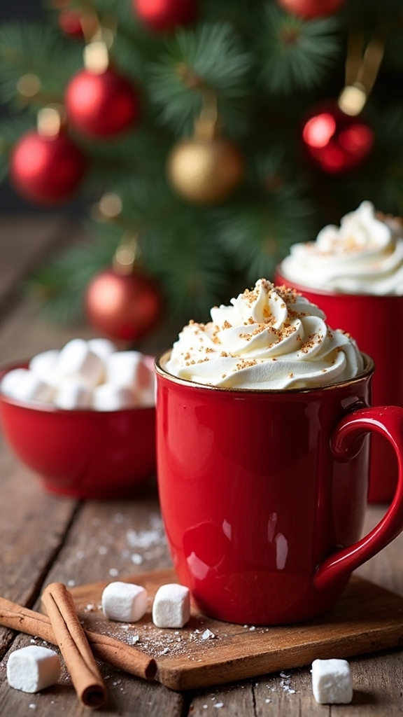 cozy holiday hot cocoa station