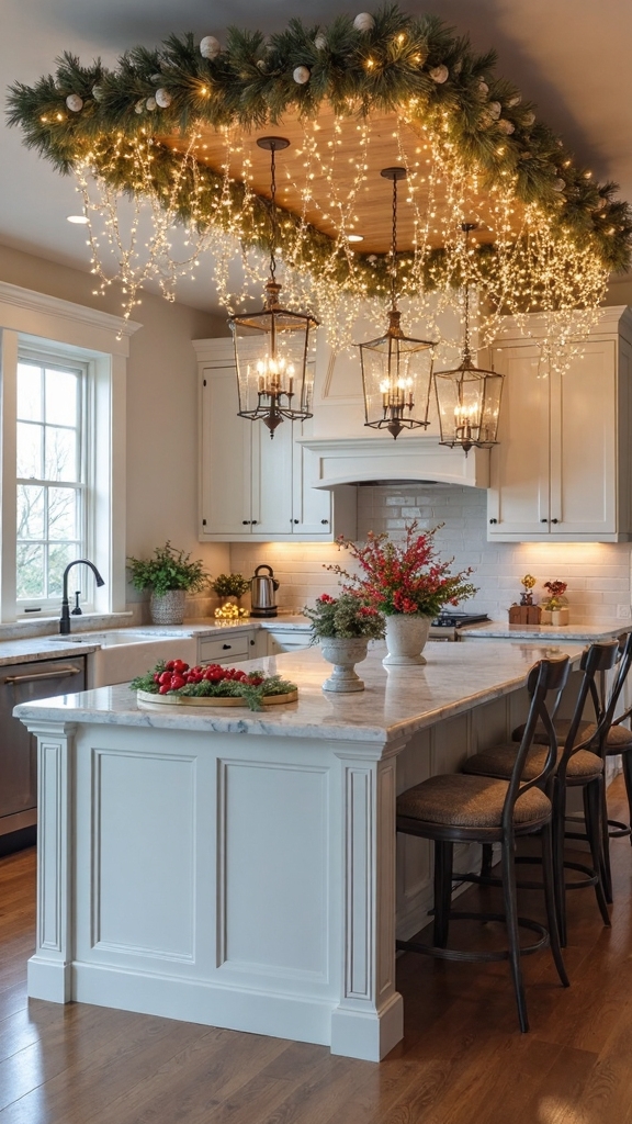 cozy kitchen island light canopy