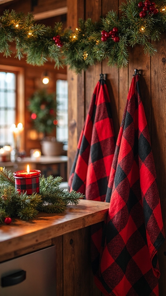 cozy rustic buffalo check nostalgia