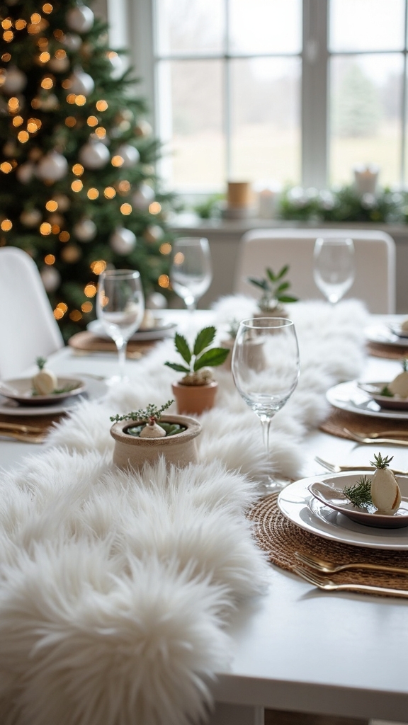 cozy winter textural luxury decor