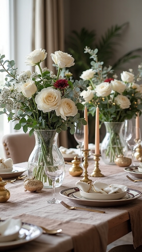 elegant winter floral centerpieces