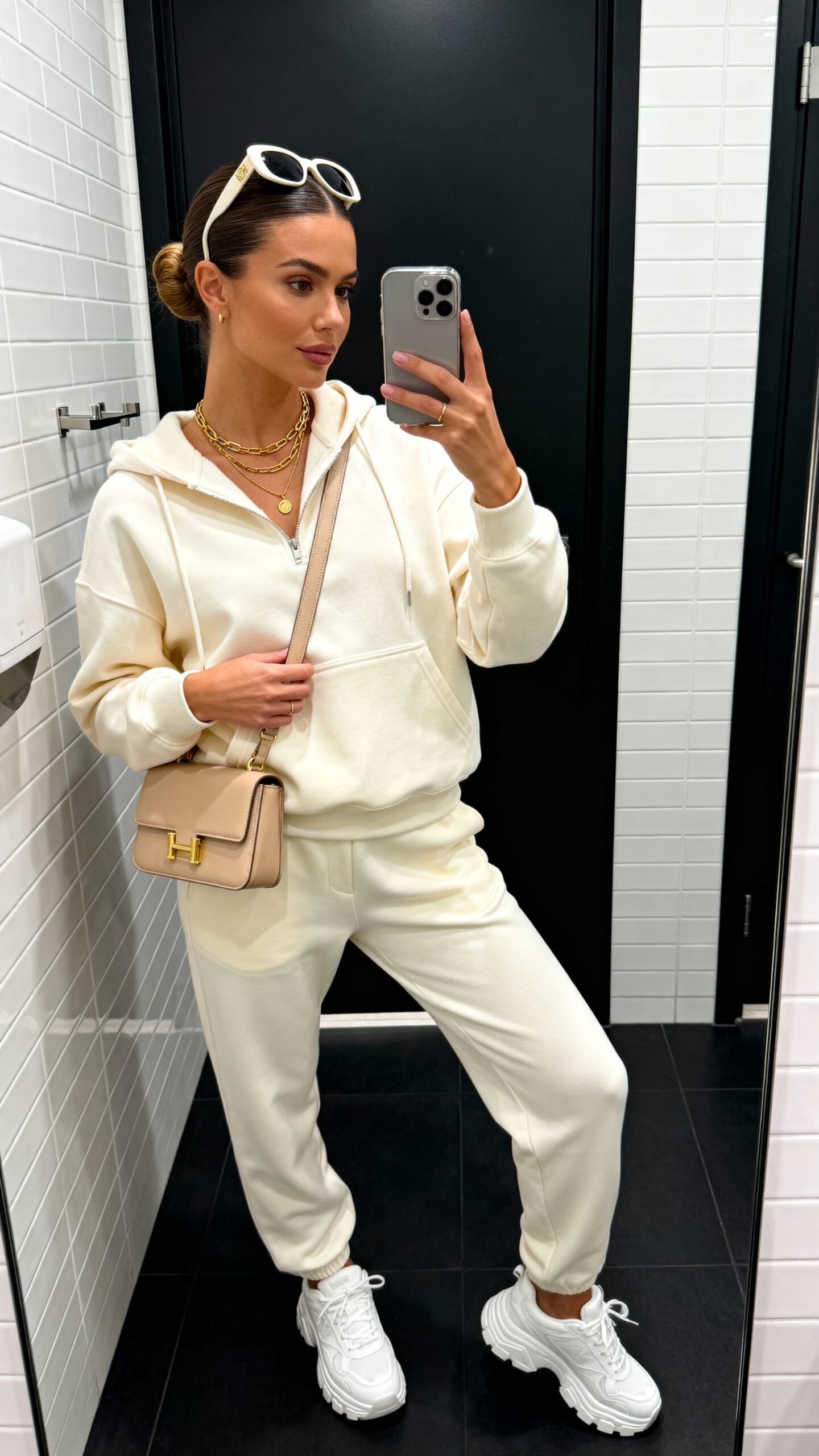 elevated athleisure airport fashion