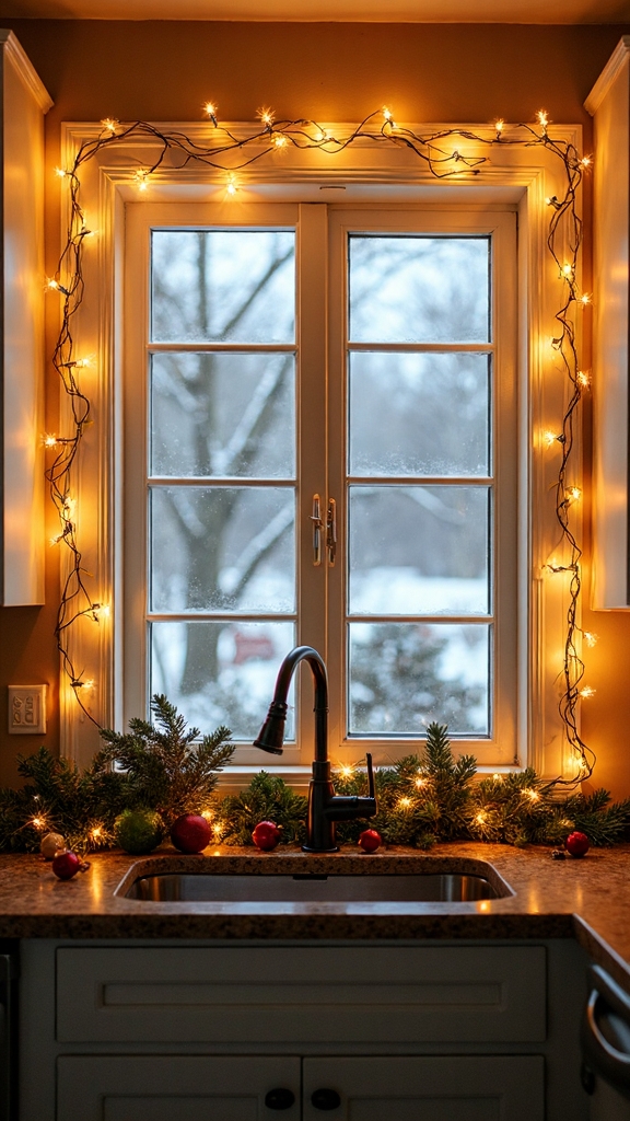 enchanting window fairy light decor