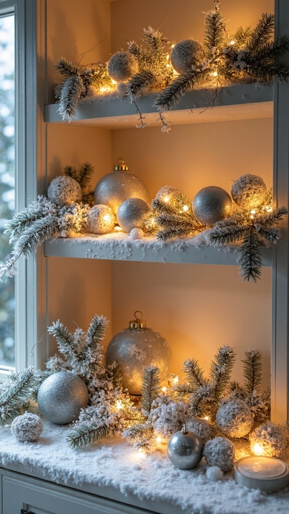 enchanting winter cabinet wonderlands