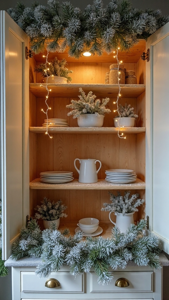 enchanting winter inspired kitchen displays