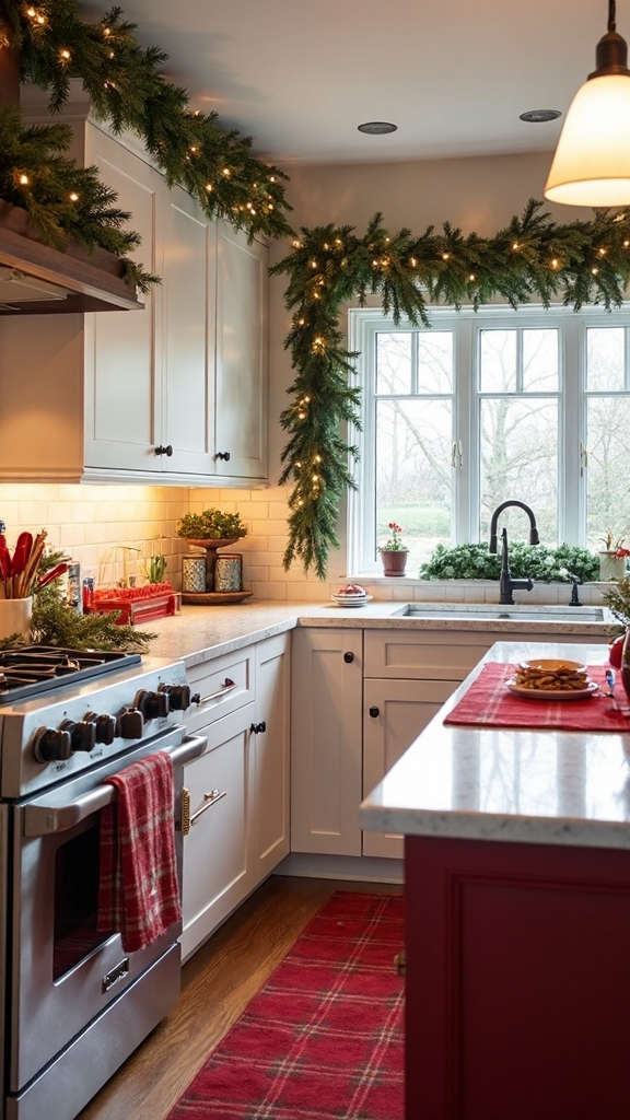 festive christmas kitchen decor