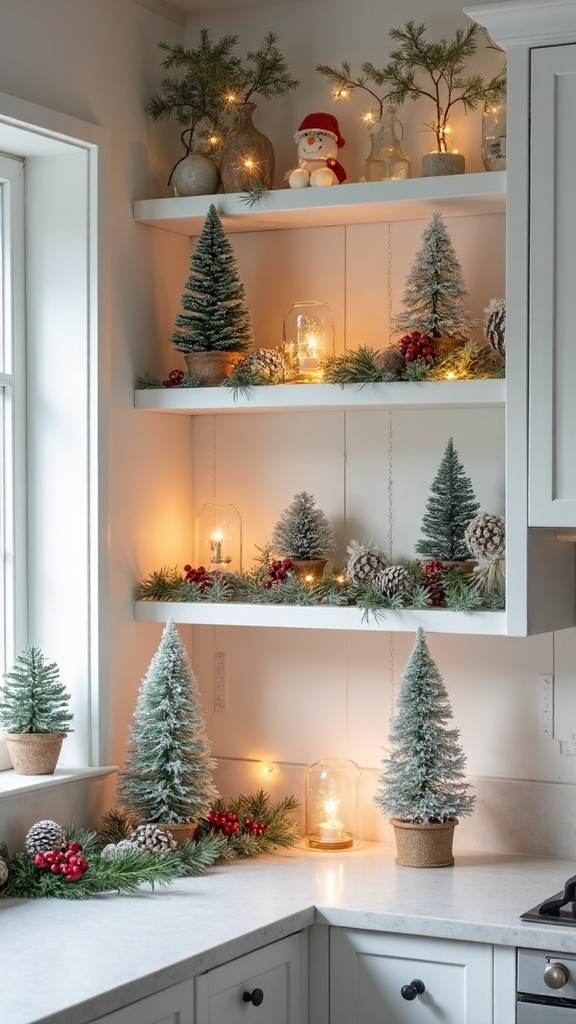 festive kitchen christmas tree decor