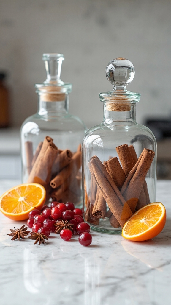 festive kitchen displays with seasonal spices