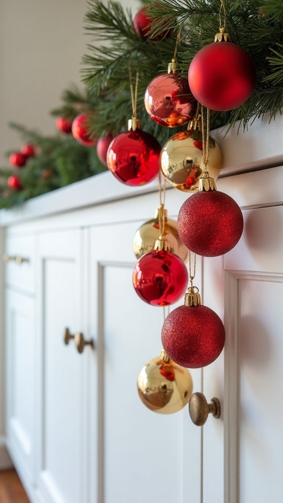 hanging ornament cluster cabinet decor