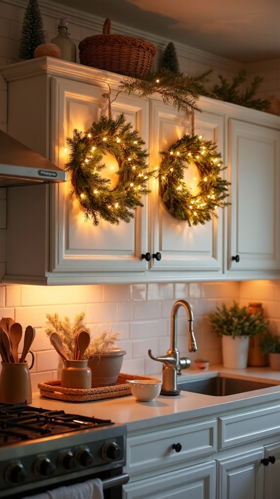 illuminating holiday entrance ambiance