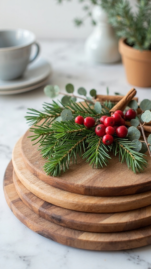 layered botanical natural seasonal display