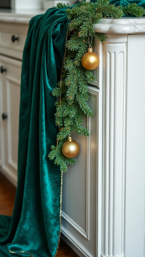 luxurious jewel toned velvet displays