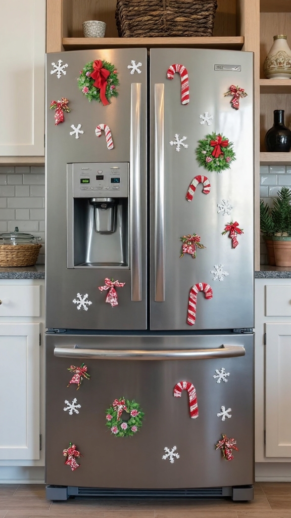 magnetic christmas ornament refrigerator decoration
