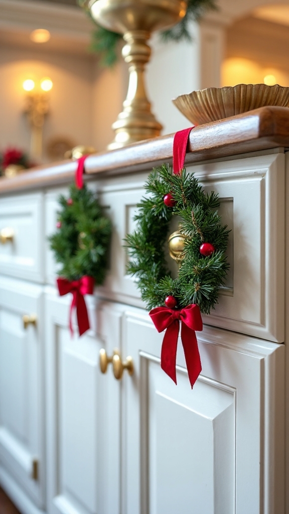 mini festive cabinet decor