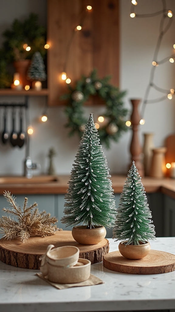 miniature christmas tree pedestals