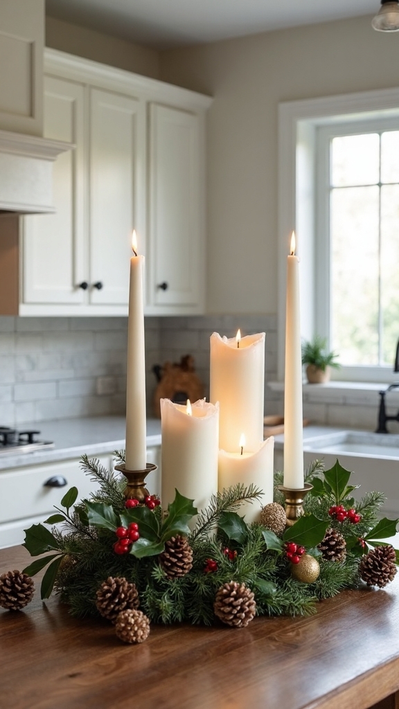 refined elegant holiday centerpiece