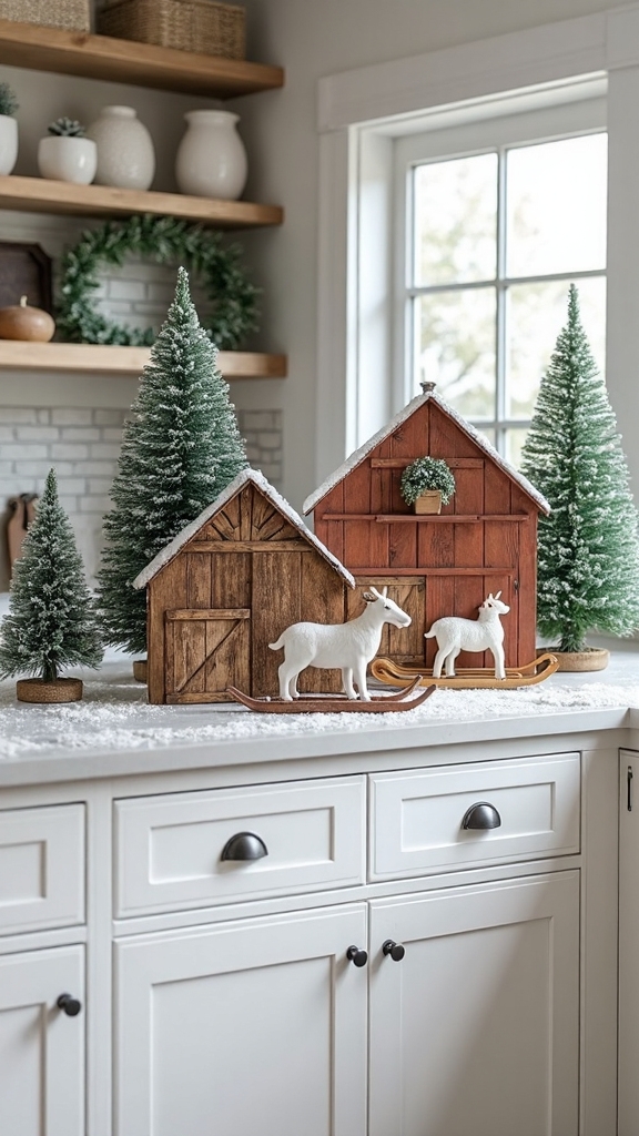 rustic farmhouse christmas scene authenticity