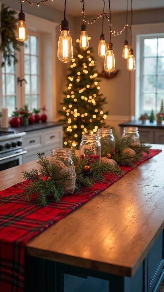 rustic farmhouse cozy holiday styling