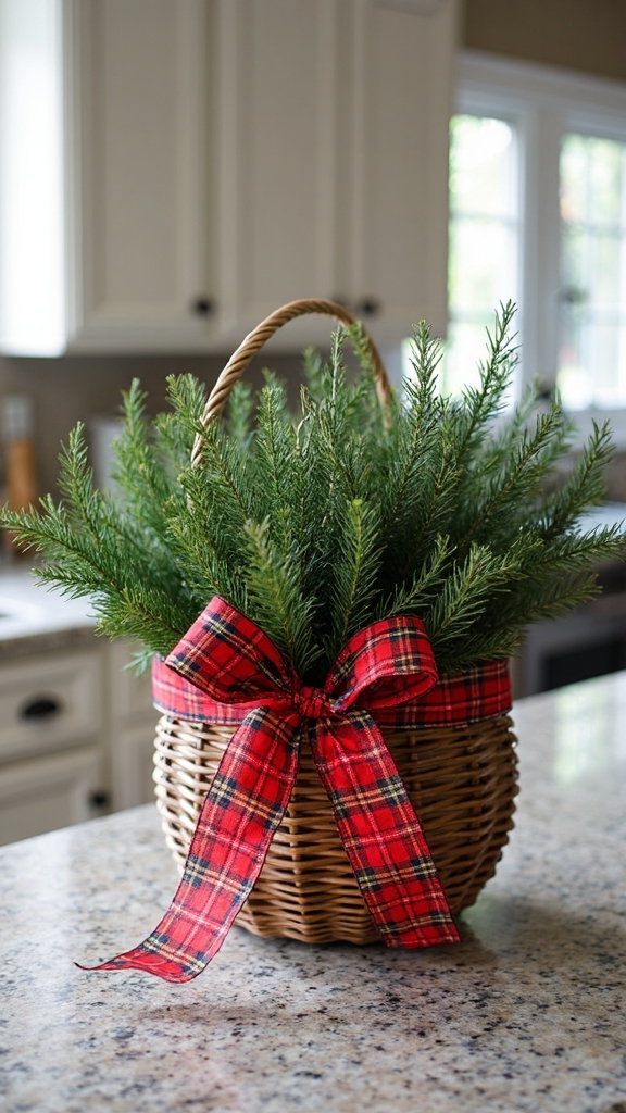 rustic natural textured holiday display