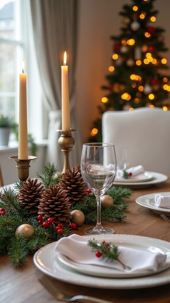 rustic winter woodland centerpiece arrangements