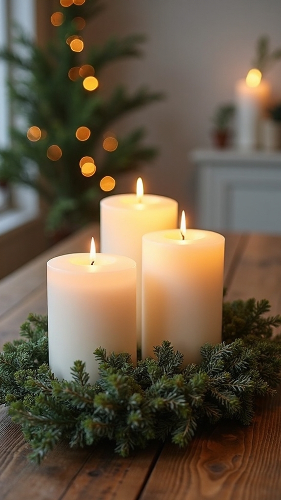 sophisticated natural refined elegant candle garden