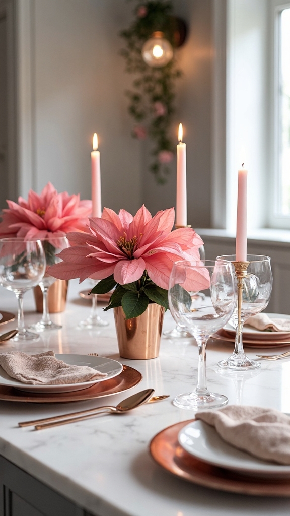 sophisticated winter wonderland centerpiece arrangements