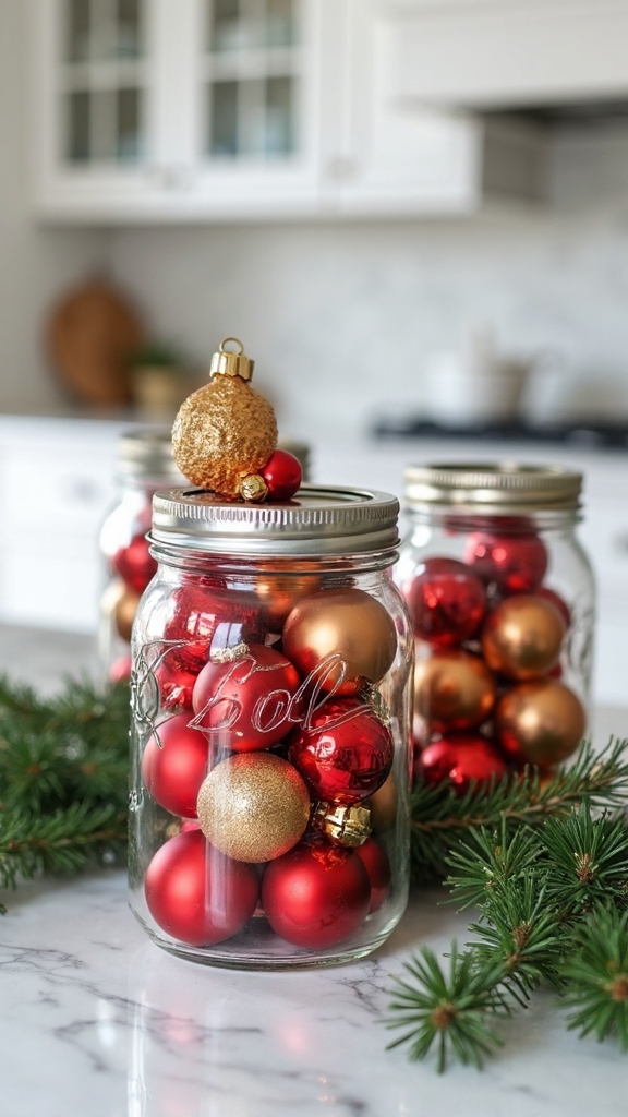sparkling festive versatile holiday counter decor