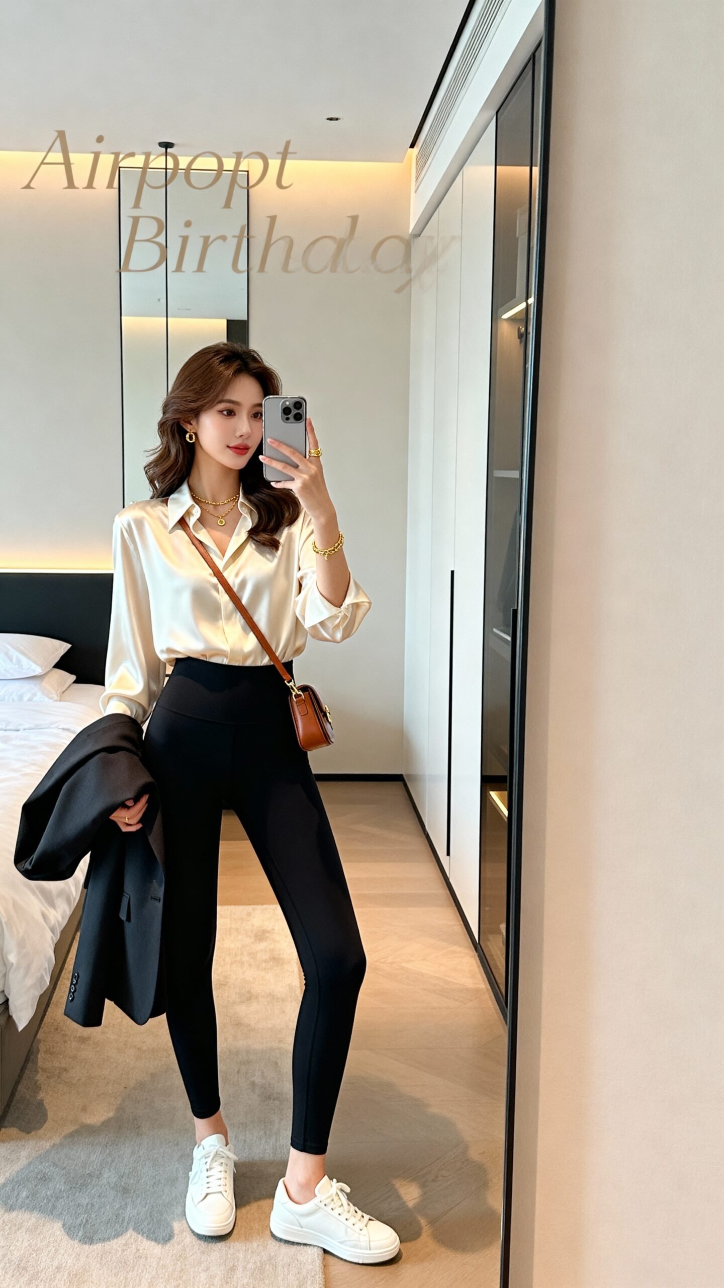 stylish comfortable airport travel ensemble